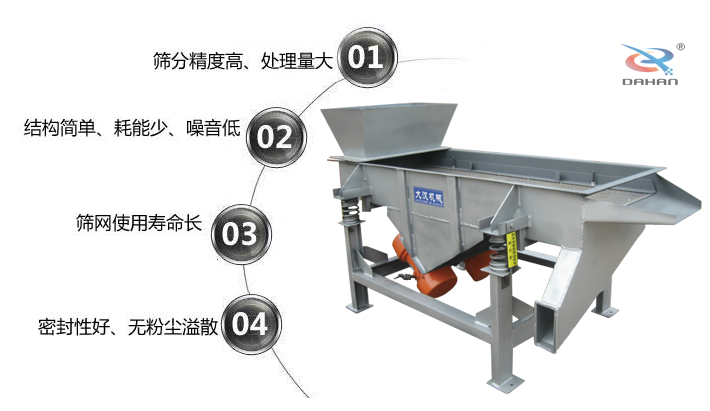 DZSF系列直線(xiàn)振動(dòng)篩特點(diǎn)