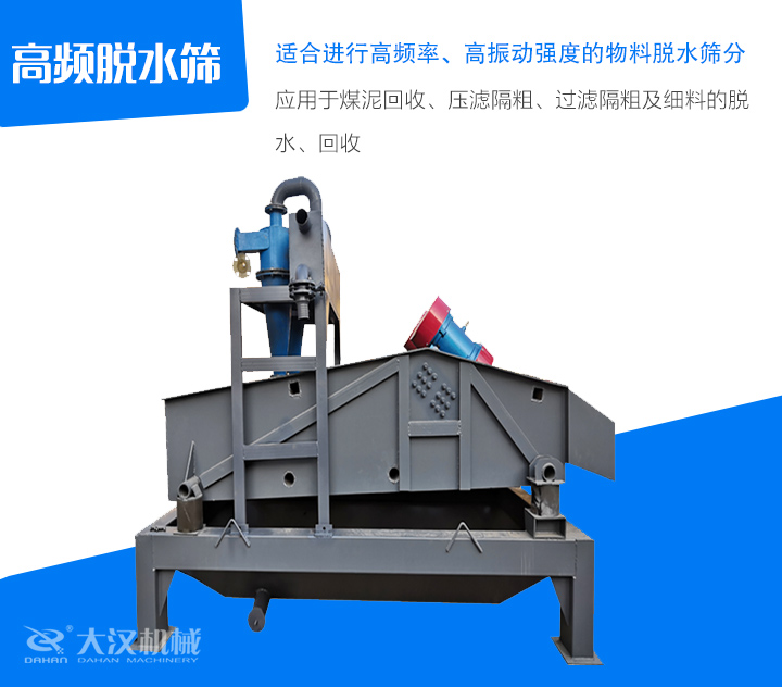 高頻脫水篩應(yīng)用于煤泥回收、壓濾隔粗、過濾隔粗及細料的脫 水、回收